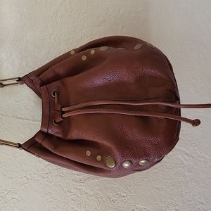 Charles David Studded Bucket Drawstring Shoulder Bag